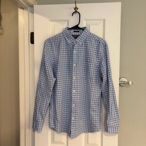 Hawker Rye Gingham Slim Fit Shirt Blue Pink Small